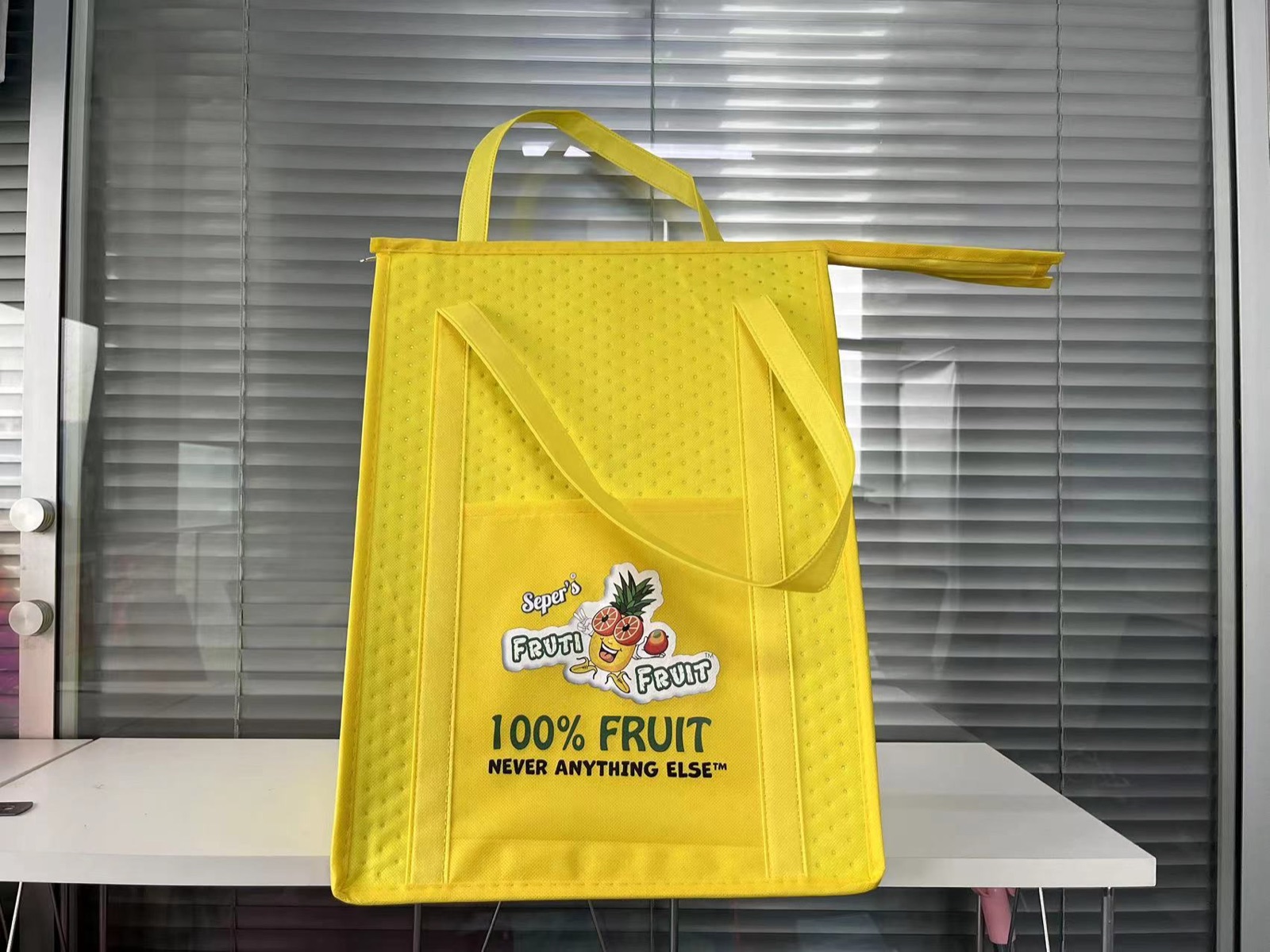 Custom cooler bag sample